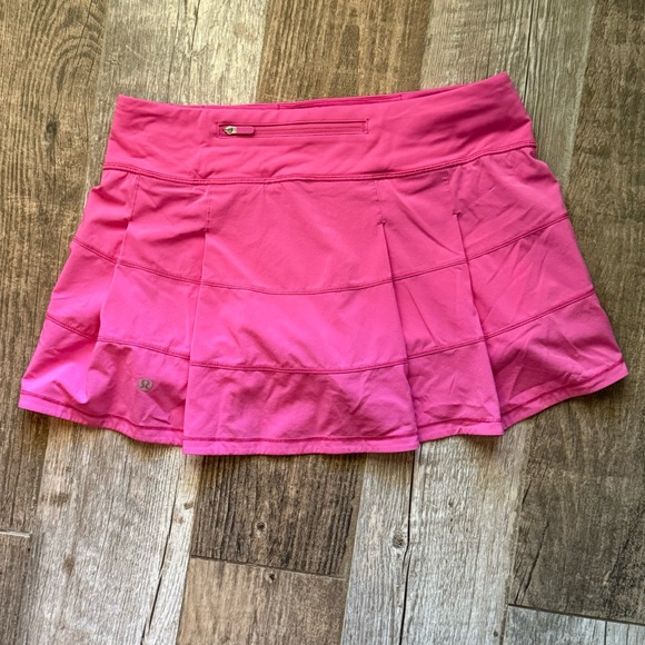 Lululemon Pace Rival Mid Rise Skirt (13.5”) Size 6 - Sonic Pink - Picture 1 of 6